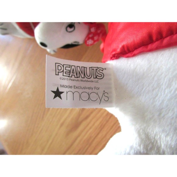 Exclusive MACY'S 2015 Signature Holiday Christmas SNOOPY Plush Toy Puppy Dog NWT - Picture 6 of 10